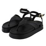 Sandália Flatform Bianca Preta