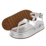 Sandália Flatform Bianca Prata