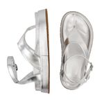 Sandália Flatform Bianca Prata