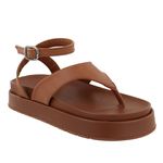 Sandália Flatform Bianca Caramelo