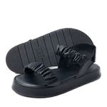 Sandália Flatform Poli Preta