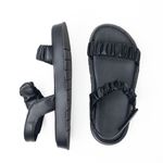 Sandália Flatform Poli Preta