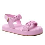 Sandália Flatform Poli Rosa