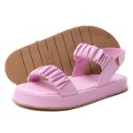 Sandália Flatform Poli Rosa