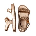Sandália Flatform Poli Cobre