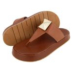 Sandália Flatform Barbara Caramelo