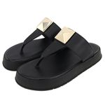 Sandália Flatform Barbara Preta