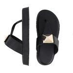 Sandália Flatform Barbara Preta
