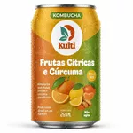 Kombucha Frutas Cítricas e Cúrcuma (12 Latas) 269mL -Kulti