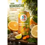 Kombucha Frutas Cítricas e Cúrcuma (12 Latas) 269mL -Kulti