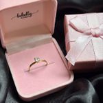 ANEL SOLITÁRIO TRADICIONAL - BANHADO A OURO18k