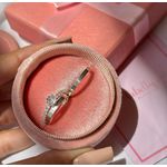 PAR DE ALIANÇAS 2'MM RETA POLIDA - COM ANEL SOLITÁRIO LUXO