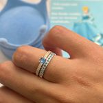 ALIANÇAS CINDERELA 2MM - COM ANEL SOLITÁRIO LUXO