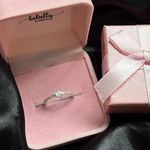 ANEL SOLITÁRIO MINI LOVE - PRATA 925