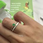 ALIANÇAS TIANA 2MM - COM ANEL SOLITÁRIO IMPERATRIZ 