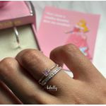 ALIANÇAS AURORA 2MM - COM ANEL SOLITÁRIO IMPERATRIZ 