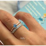 ALIANÇAS CINDERELA 2MM - COM ANEL SOLITÁRIO IMPERATRIZ 