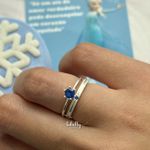 ALIANÇAS ELSA 2MM - COM ANEL SOLITÁRIO IMPERATRIZ 