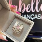 PAR DE ALIANÇAS 4'MM FOSCA COM DOIS FRISOS - COM ANEL SOLITÁRIO LOVE ROSA