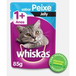 CARNE GATO WHISKAS JELLY PEIXE 85G 