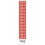 PLACA SINAL 4X20CM 075 220V