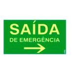 PLACA SINAL 15X25CM 311 SAIDA EMERGENCIA