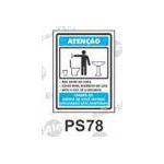 PLACA SINAL 15X20CM 078 NAO URINE CHAO