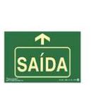 PLACA SINAL 15X25CM 331 SAIDA ACIMA