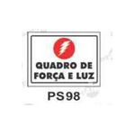PLACA SINAL 15X20CM 098 QUADRO FORCA LUZ
