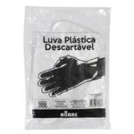 LUVA PLAST DESCARTAVEL C/100 NOBRE