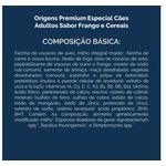 RACAO CAO ORIGENS 15KG AD FRANGO/CEREAIS