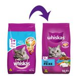 RACAO GATO WHISKAS PEIXE 10 KG