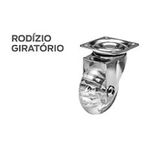 RODIZIO GEL 50MM GIRATORIO PLACA WORKER