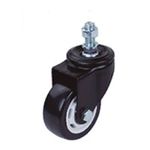 RODIZIO 50MM 2 GIRATORIO ROSCA 30K PRETO WORKER
