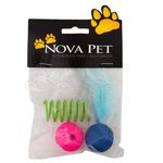 BRINQ GATO KIT ALEGRIA C/3 NOVA PET