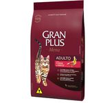 RACAO GATO GRAN PLUS 3KG AD CARNE