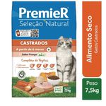 RACAO GATO PREMIER SEL NAT AD 7,5 KG