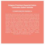 RACAO GATO ORIGENS 3KG AD SALMAO CASTRADO
