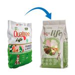 RACAO CAO QUATREE 15KG FILHOTE LIFE R MED/GRD