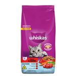RACAO GATO WHISKAS 2,7KG CARNE CASTRADO