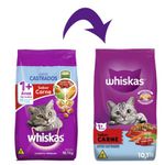 RACAO GATO WHISKAS 10KG CASTRADO CARNE (EM FALTA)