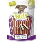 PETISCO CAO TRULY TRAINING MINI TIRAS 90G FRANGO E PEIXE