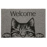 TAPETE VINIL PET CAT WELCOME 40CM X 60CM