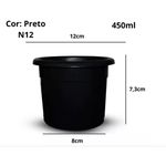 VASO PLASTICO PREMIUM N°12 PRETO