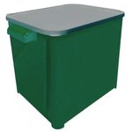 BALDE PLAST 15 KG RACAO P/40 LTS VERDE