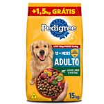 RACAO CAO PEDIG 15KG AD CARNE/VEG PROM+1,5 KG