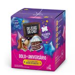 BOLO DE ANIVERSARIO 235G BRIGADEIRO DELICIAS DO CHEF