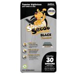 TAPETE CAO HIGIENICO SUPERSECAO C/30 BLACK CARVÃO ATIV (80X60)