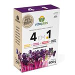 ADUBO FERTI 4 EM 1 600G NUTRIPLAN (TORTA+FARINHA+HUMUS+CARVAO)