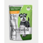 CARNE CAO OPTIMUM SACHE 100G FRG RAÇA PEQ 